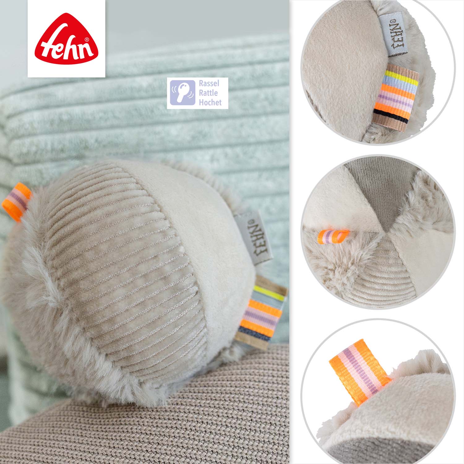 BABY FEHN Chrastící balón lenochod, Lazy