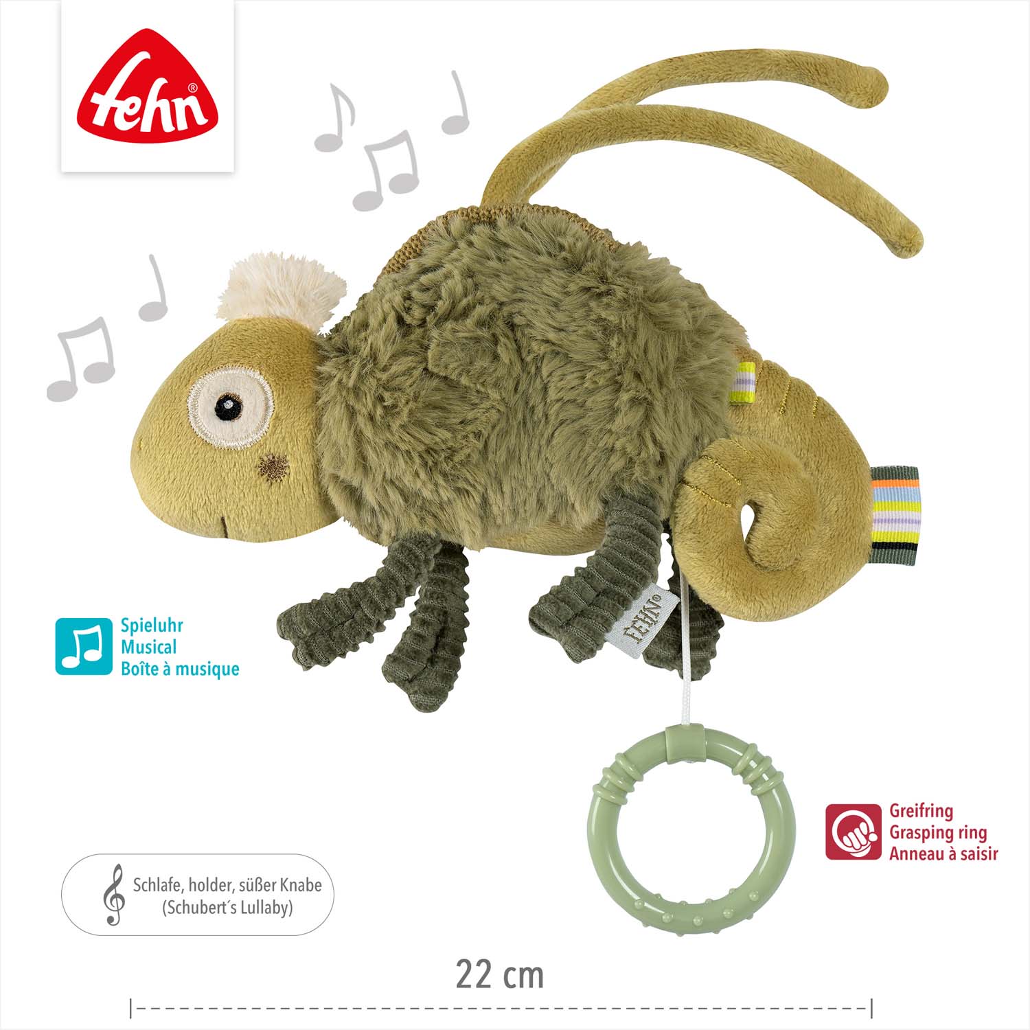 BABY FEHN Mini hrací chameleon, Crazy