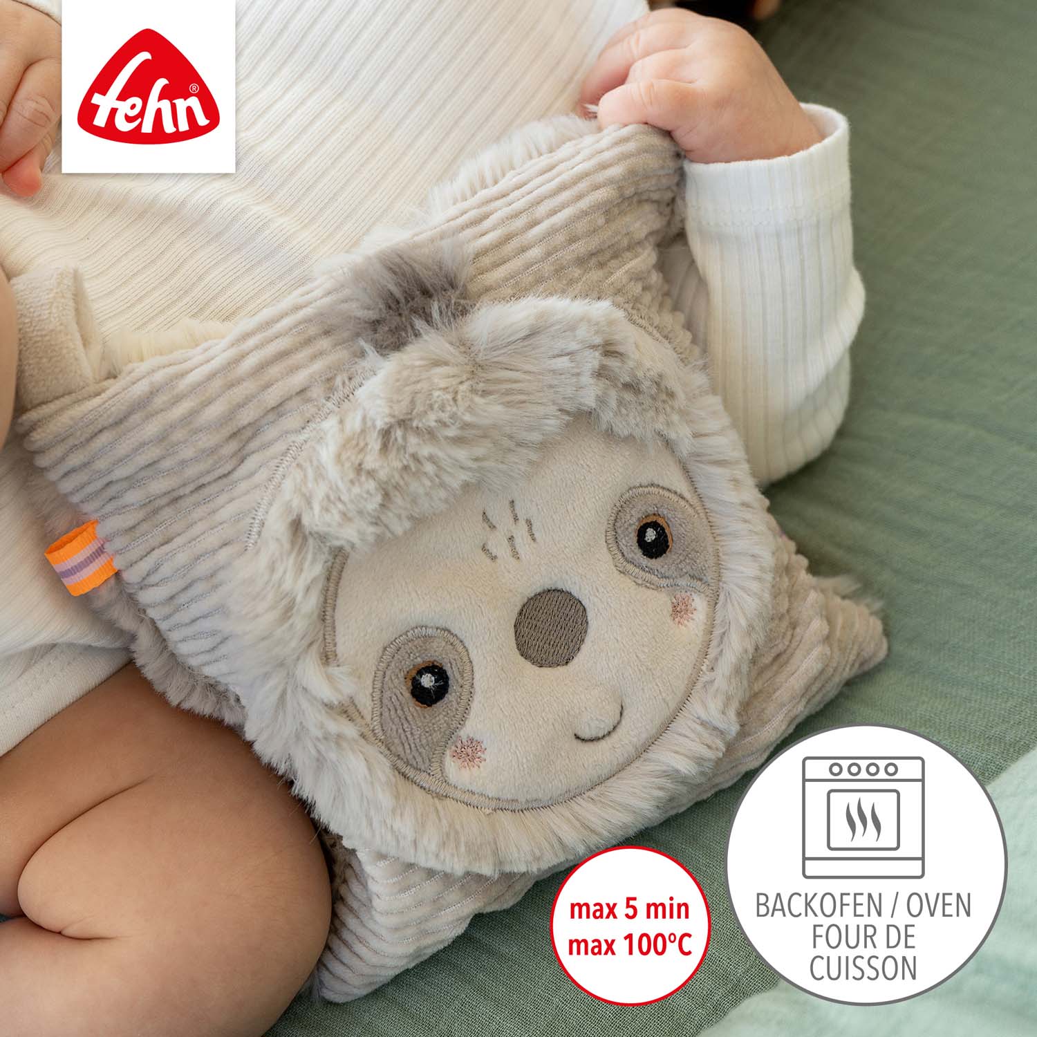 BABY FEHN Nahřívací polštářek lenochod, Lazy
