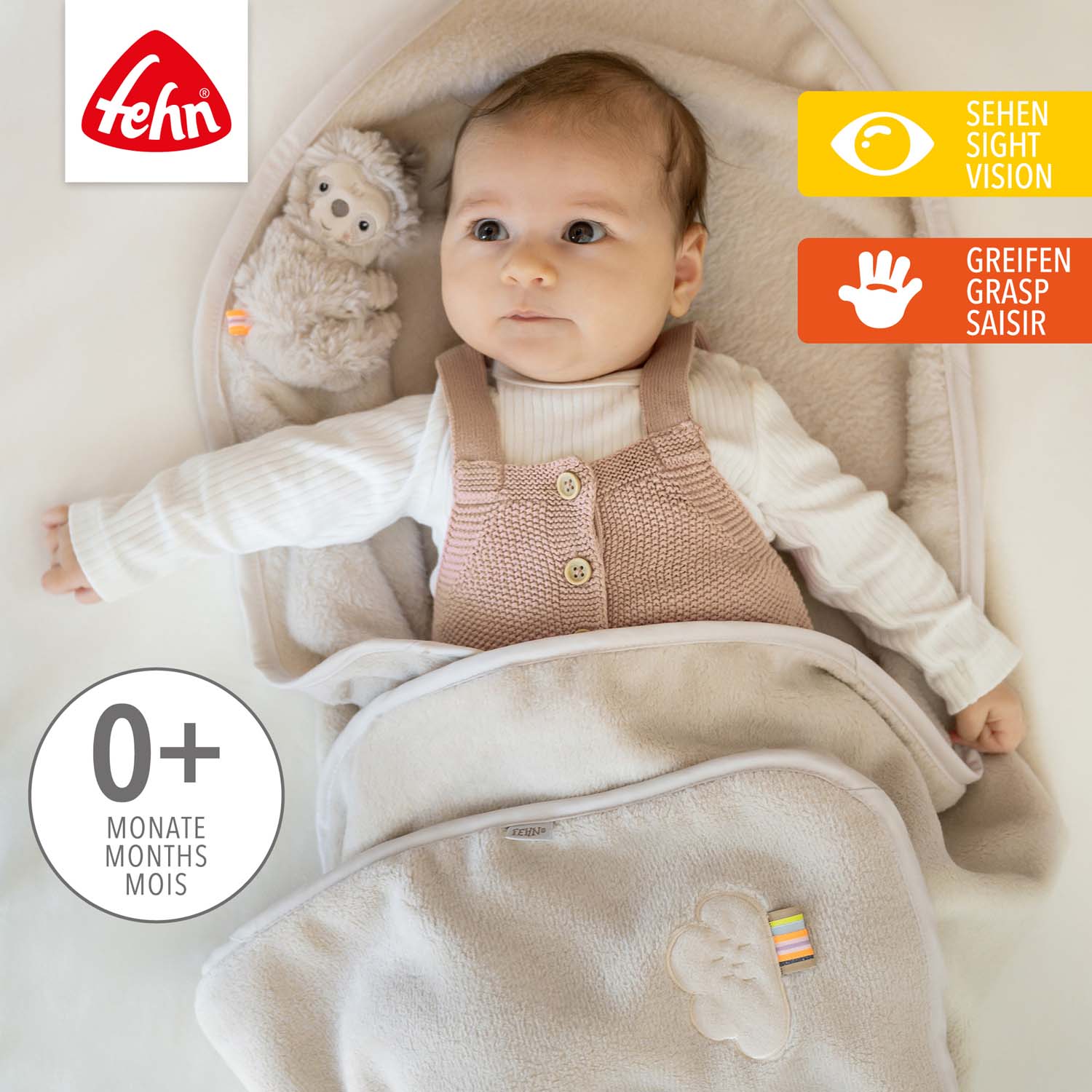 BABY FEHN Mazlící deka lenochod, Lazy
