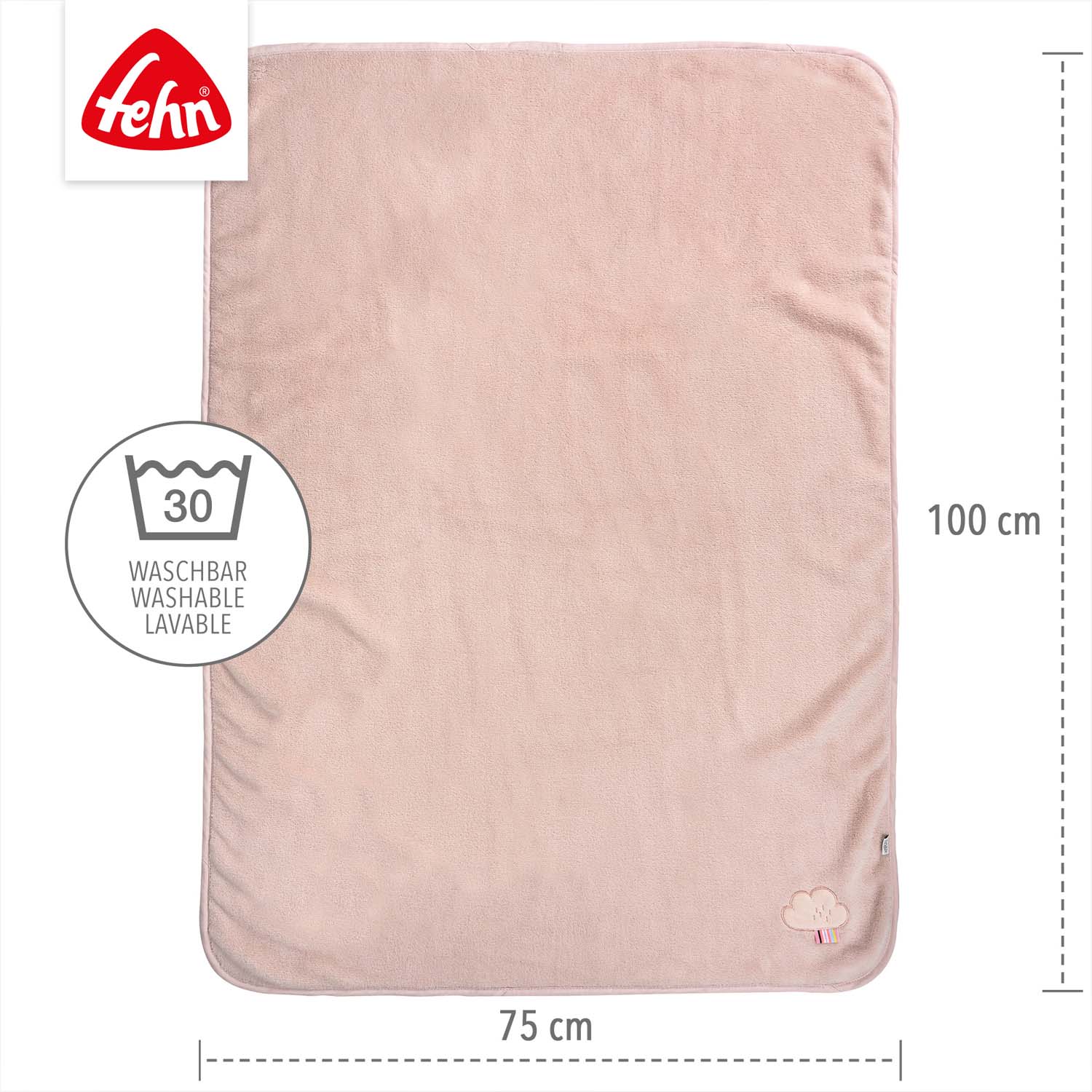 BABY FEHN Mazlící deka plameňák, Pink