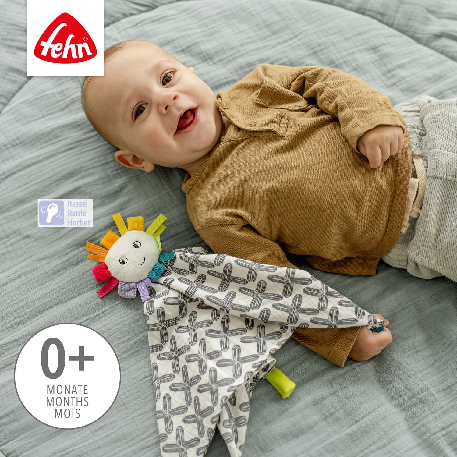 BABY FEHN Mušelínový muchláček se sluncem, DoBabyDoo B&W