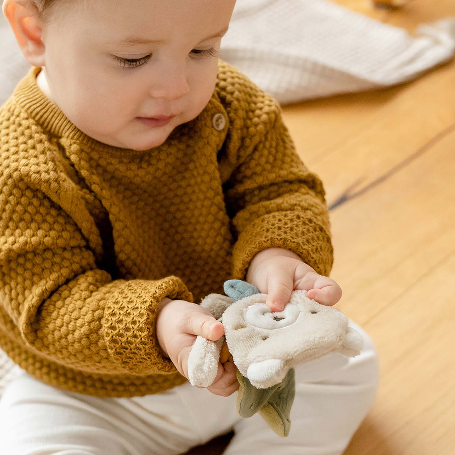 BABY FEHN Chrastítko medvěd, FehnNatur 3.0