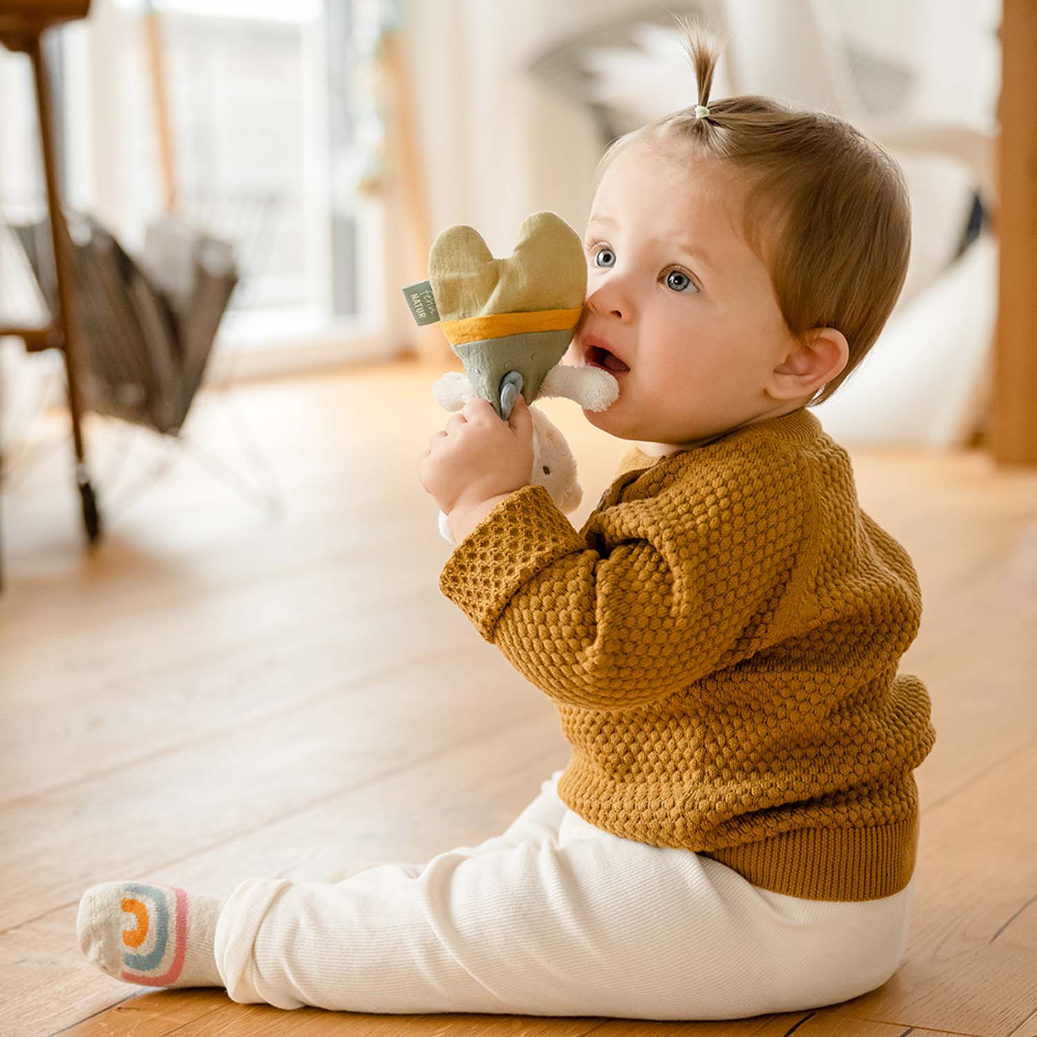 BABY FEHN Chrastítko medvěd, FehnNatur 3.0