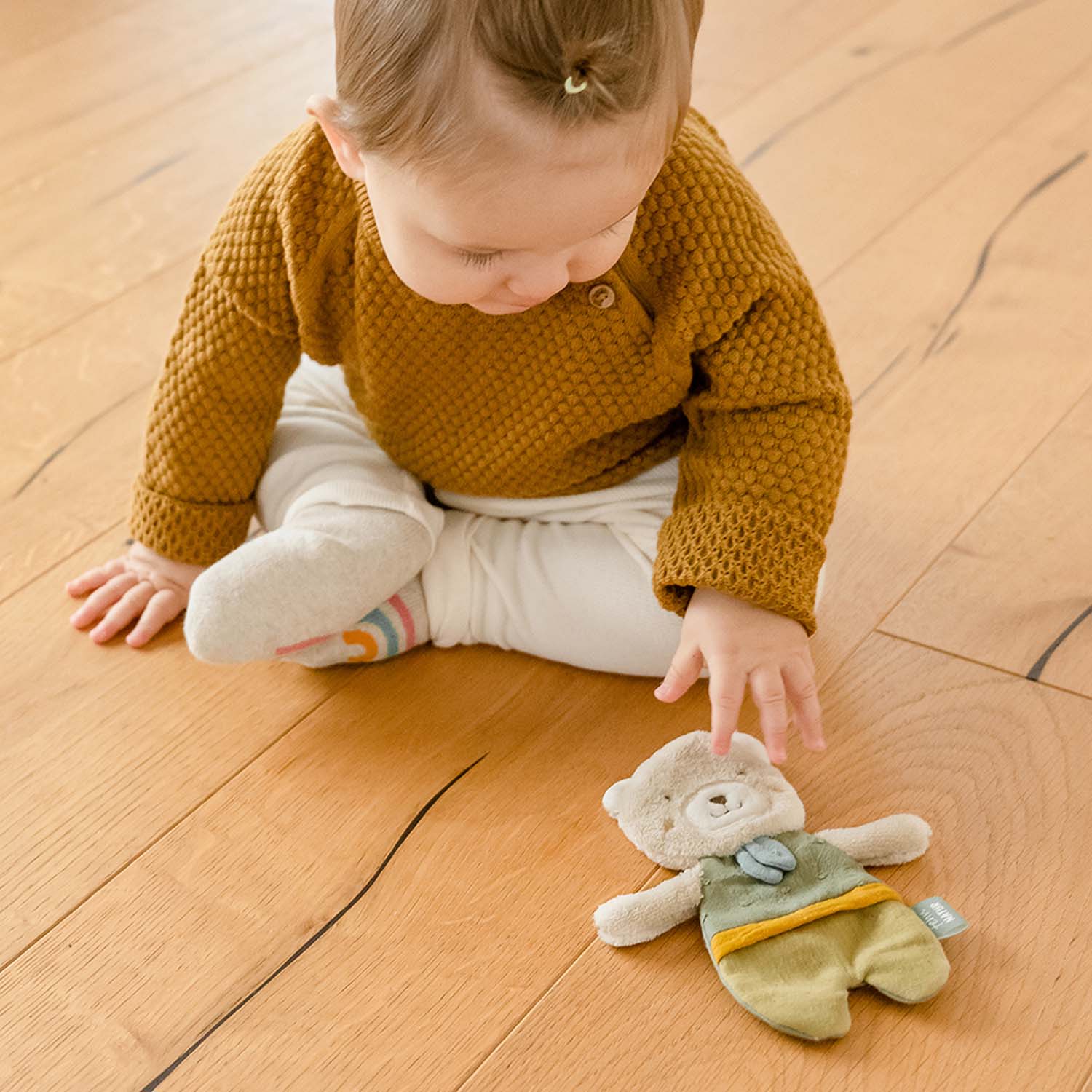 BABY FEHN Chrastítko medvěd, FehnNatur 3.0