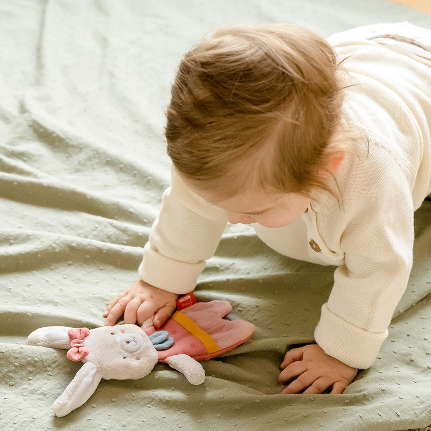BABY FEHN Chrastítko králík, FehnNatur 3.0