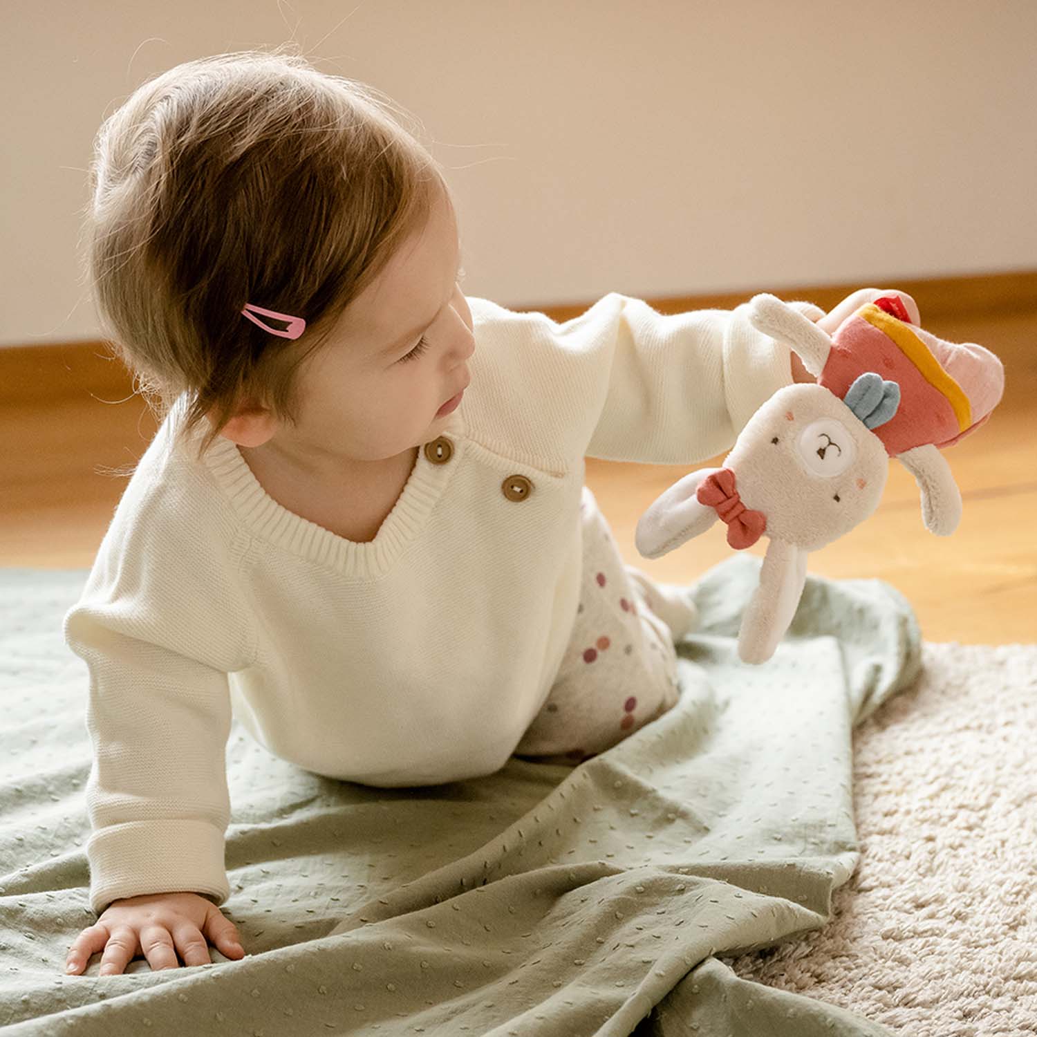 BABY FEHN Chrastítko králík, FehnNatur 3.0