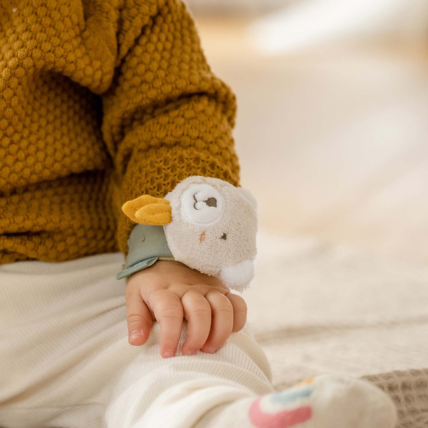 BABY FEHN Chrastící náramek medvěd, FehnNatur 3.0