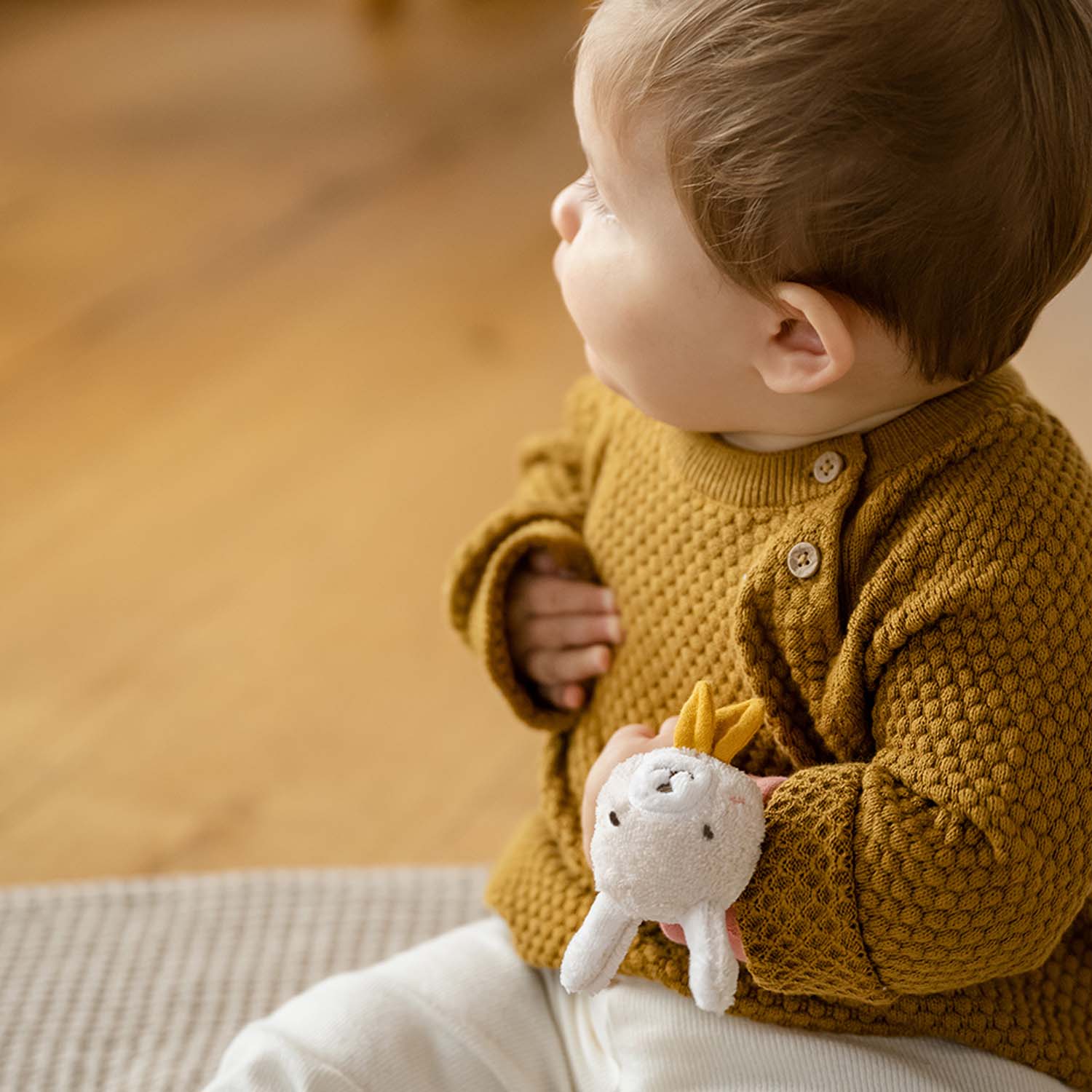 BABY FEHN Chrastící náramek králík, FehnNatur 3.0