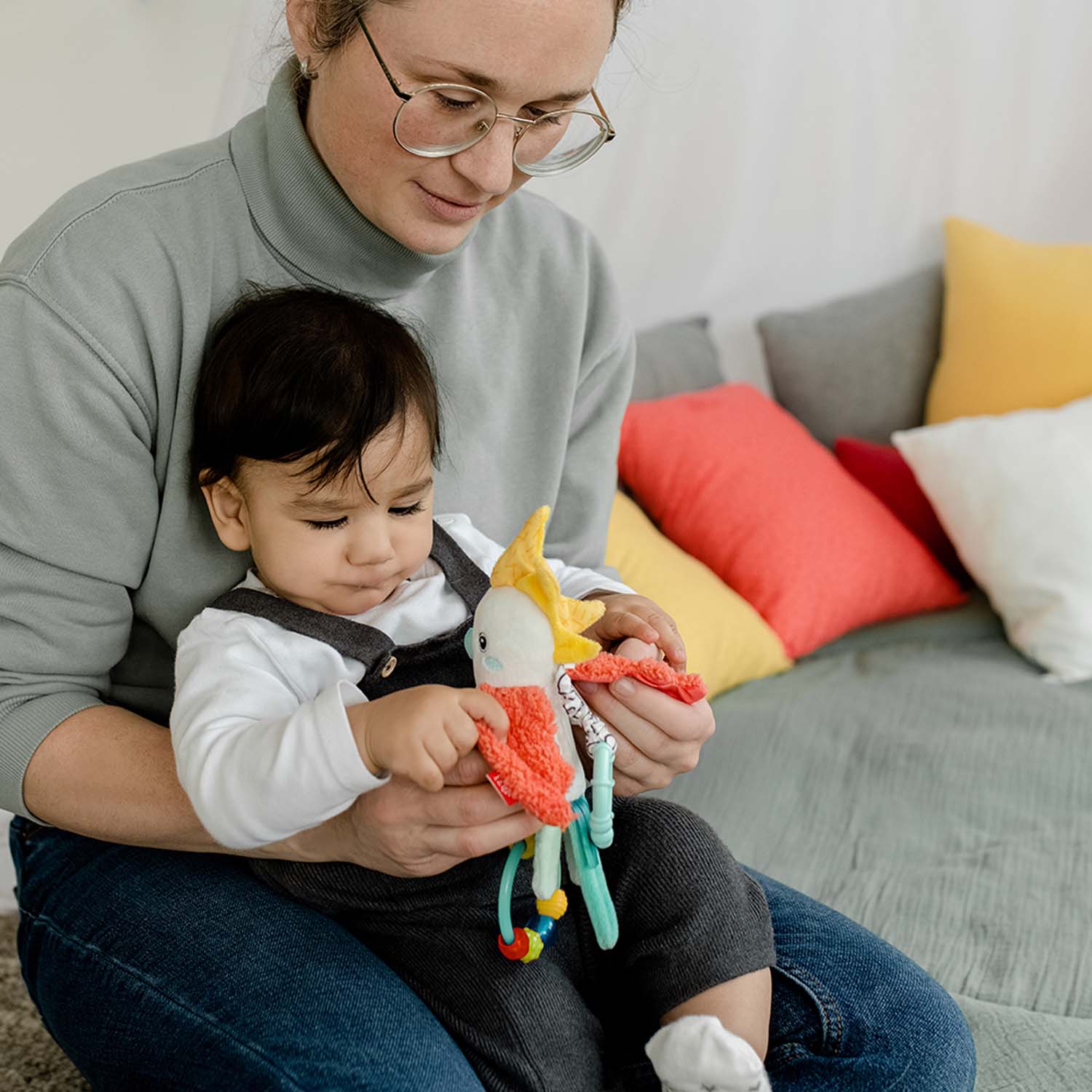 BABY FEHN Chrastítko ptáček, DoBabyDoo