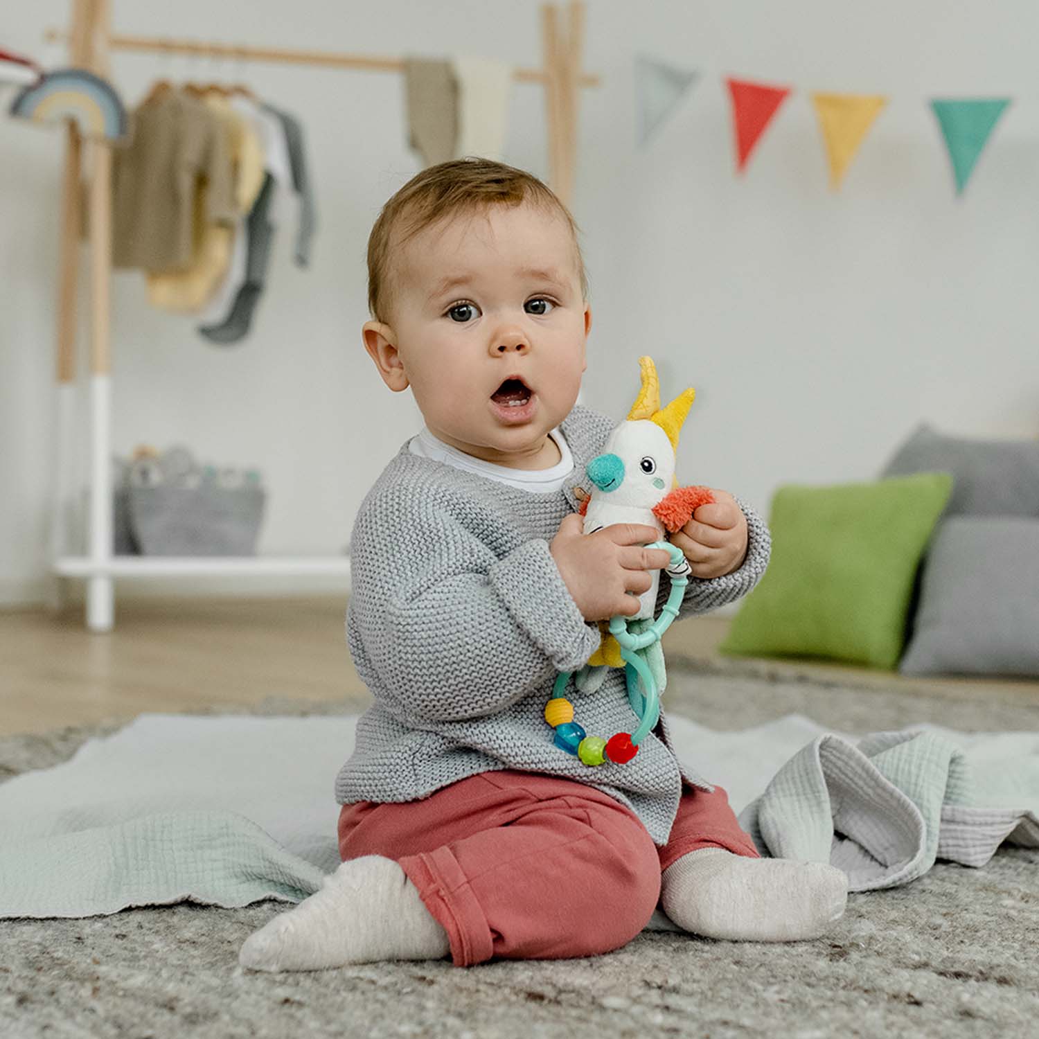 BABY FEHN Chrastítko ptáček, DoBabyDoo