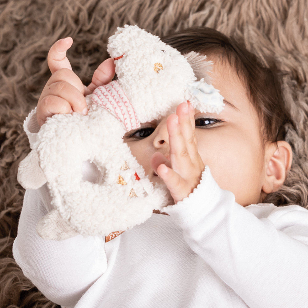 BABY FEHN Měkký kroužek lama, Peru