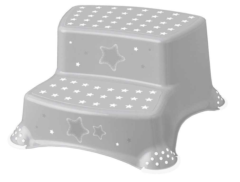 KEEEPER Dvojstupínek k WC/umyvadlu "Stars", Šedá