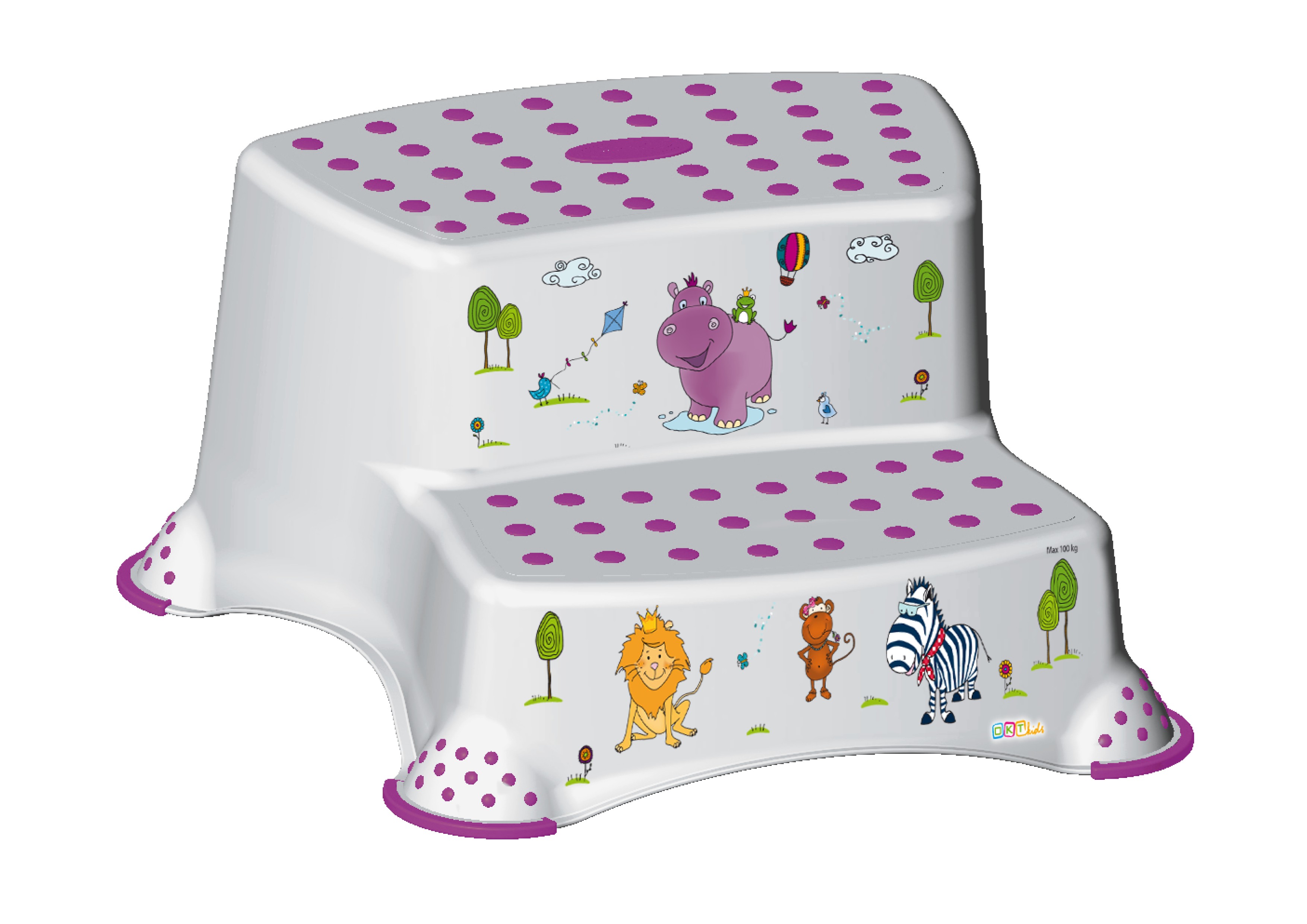 KEEEPER Dvojstupínek k WC/umyvadlu "Hippo", Bílá
