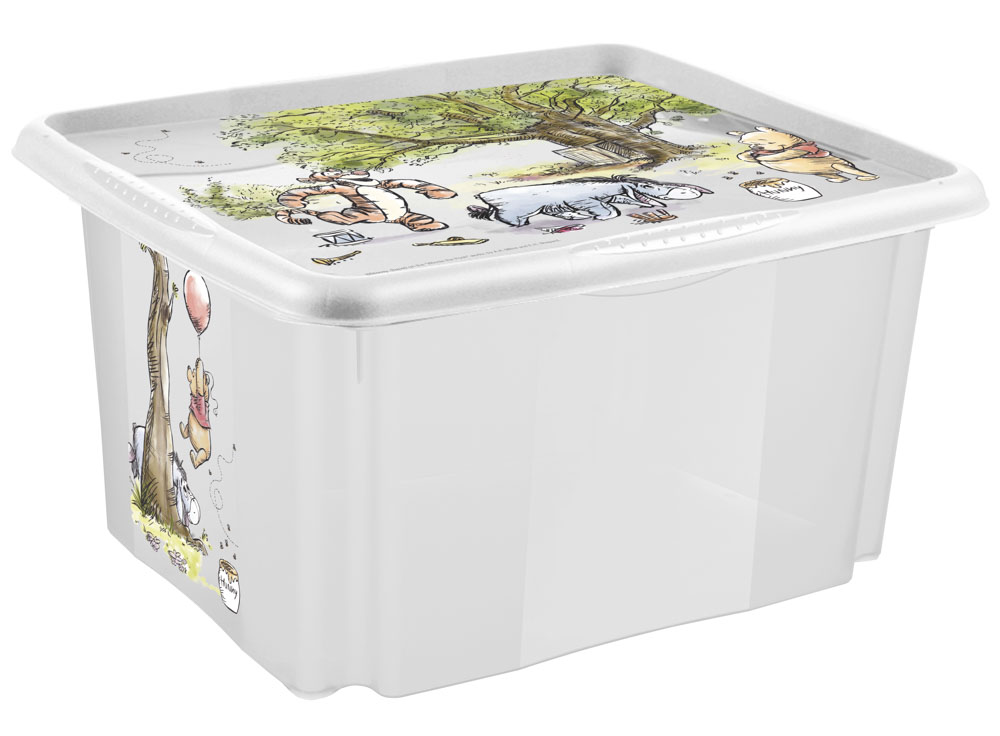 KEEEPER Úložný box s víkem velký "Winnie", Transparent II