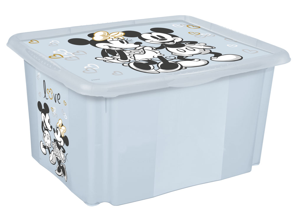 KEEEPER Úložný box s víkem velký "Mickey", Modrá II