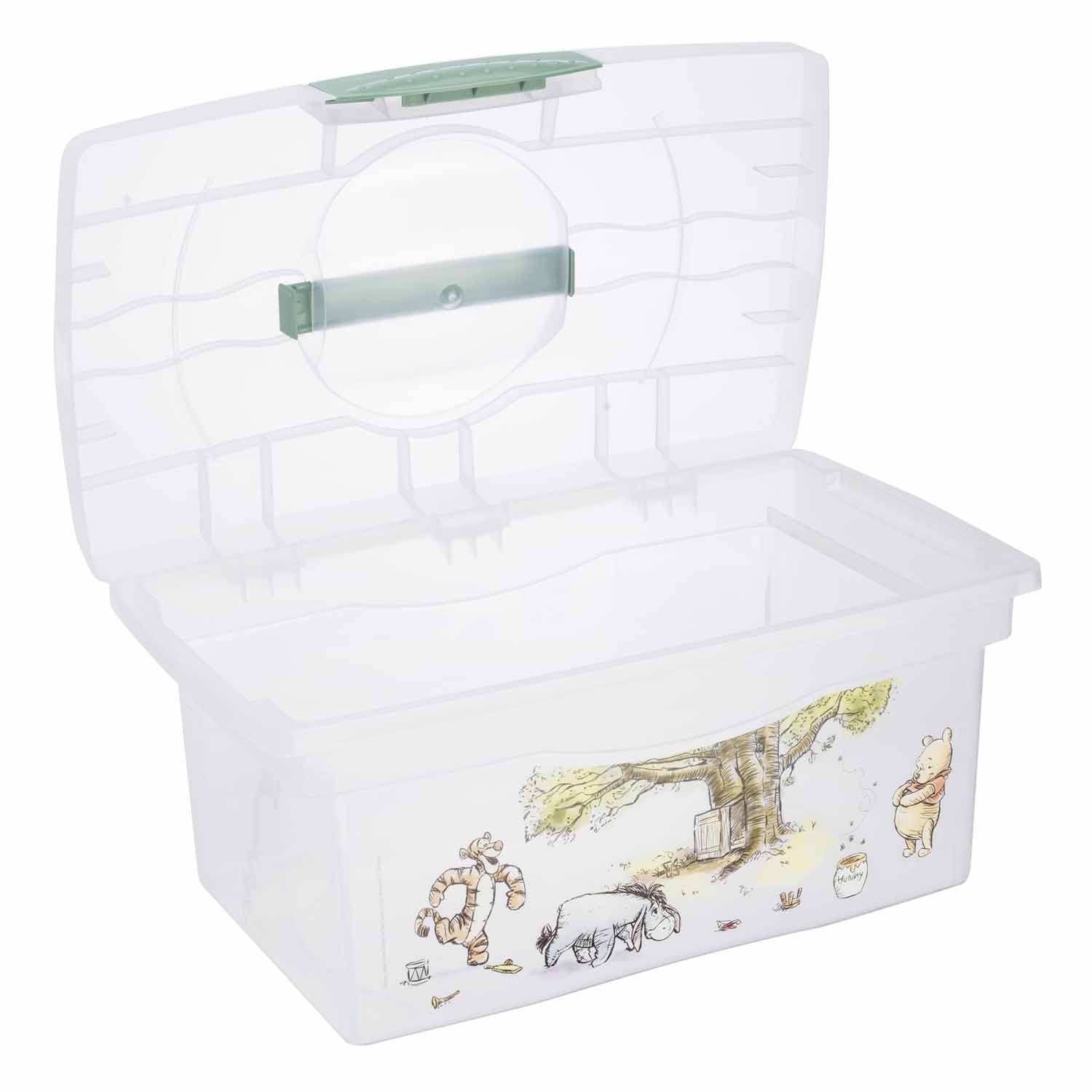 KEEEPER Cestovní box s přihrádkou na hračky, léky, kosmetiku "Winnie", Severská zelená