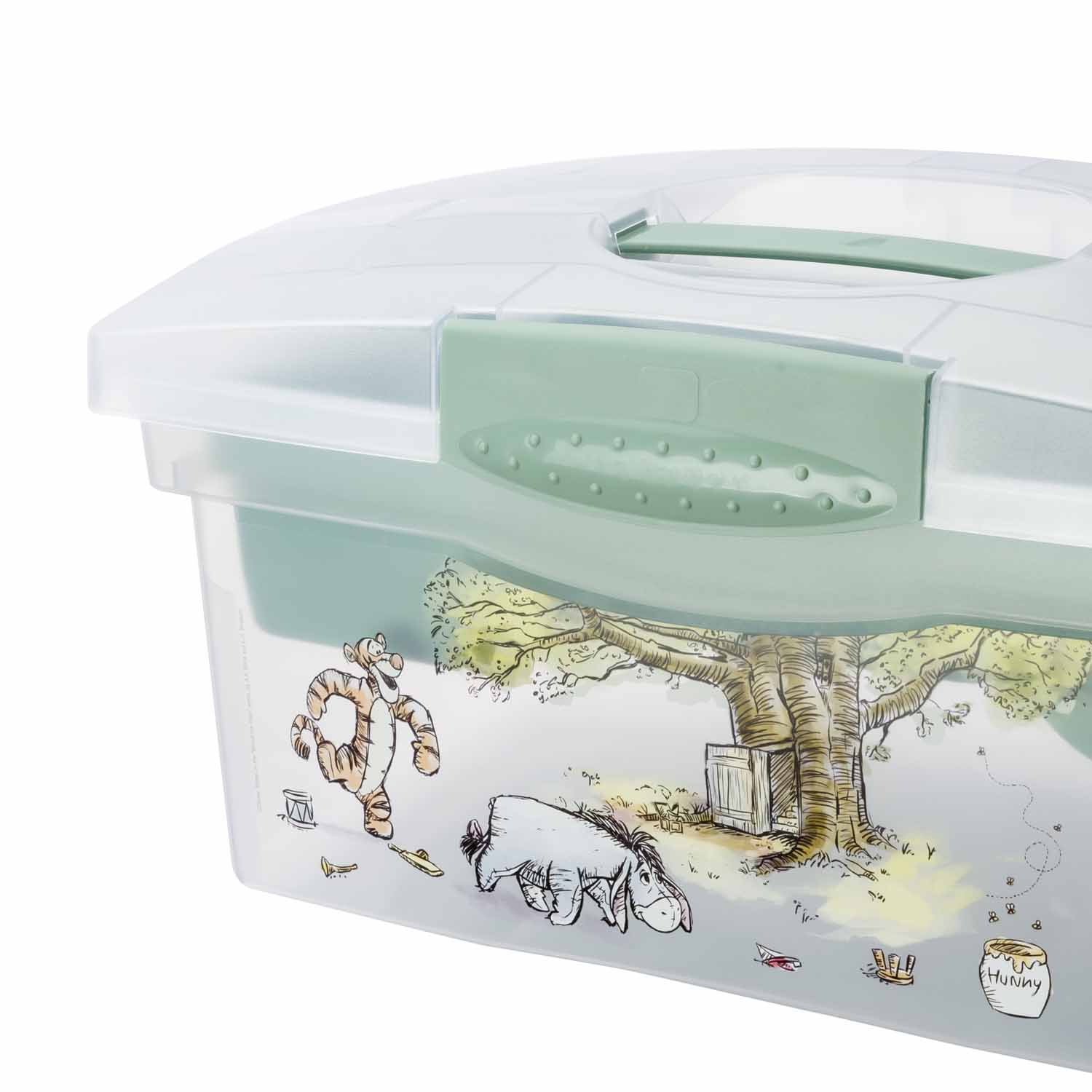 KEEEPER Cestovní box s přihrádkou na hračky, léky, kosmetiku "Winnie", Severská zelená