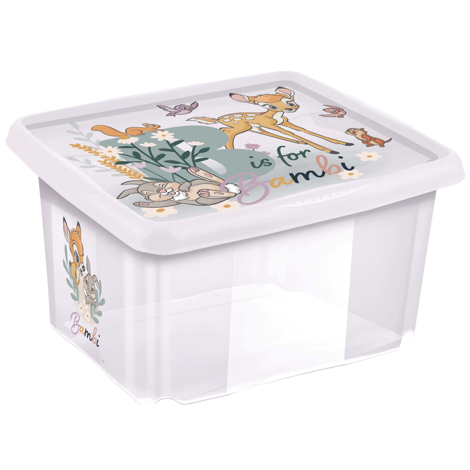 KEEEPER Úložný box s víkem 24l "Bambi", Transparent