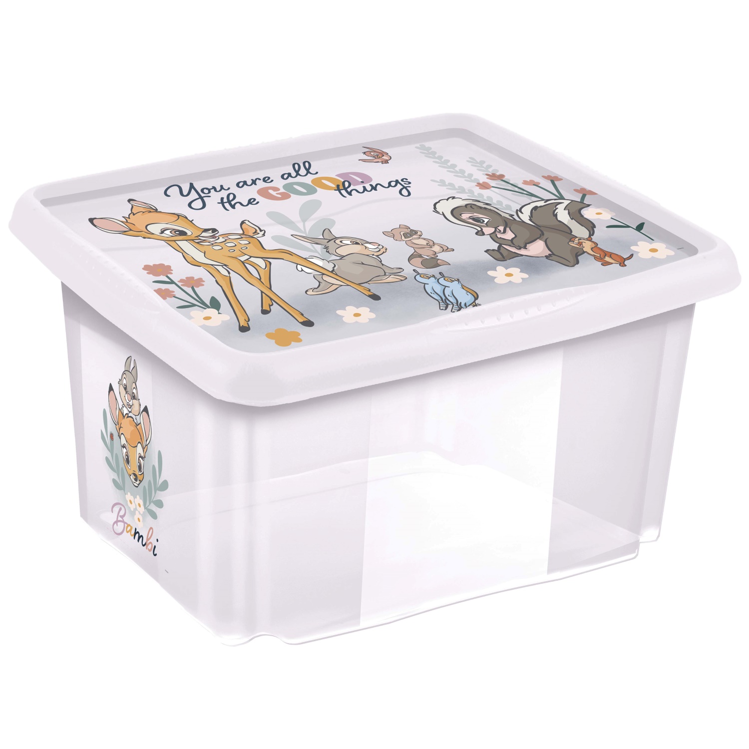 KEEEPER Úložný box s víkem 45l "Bambi", Transparent