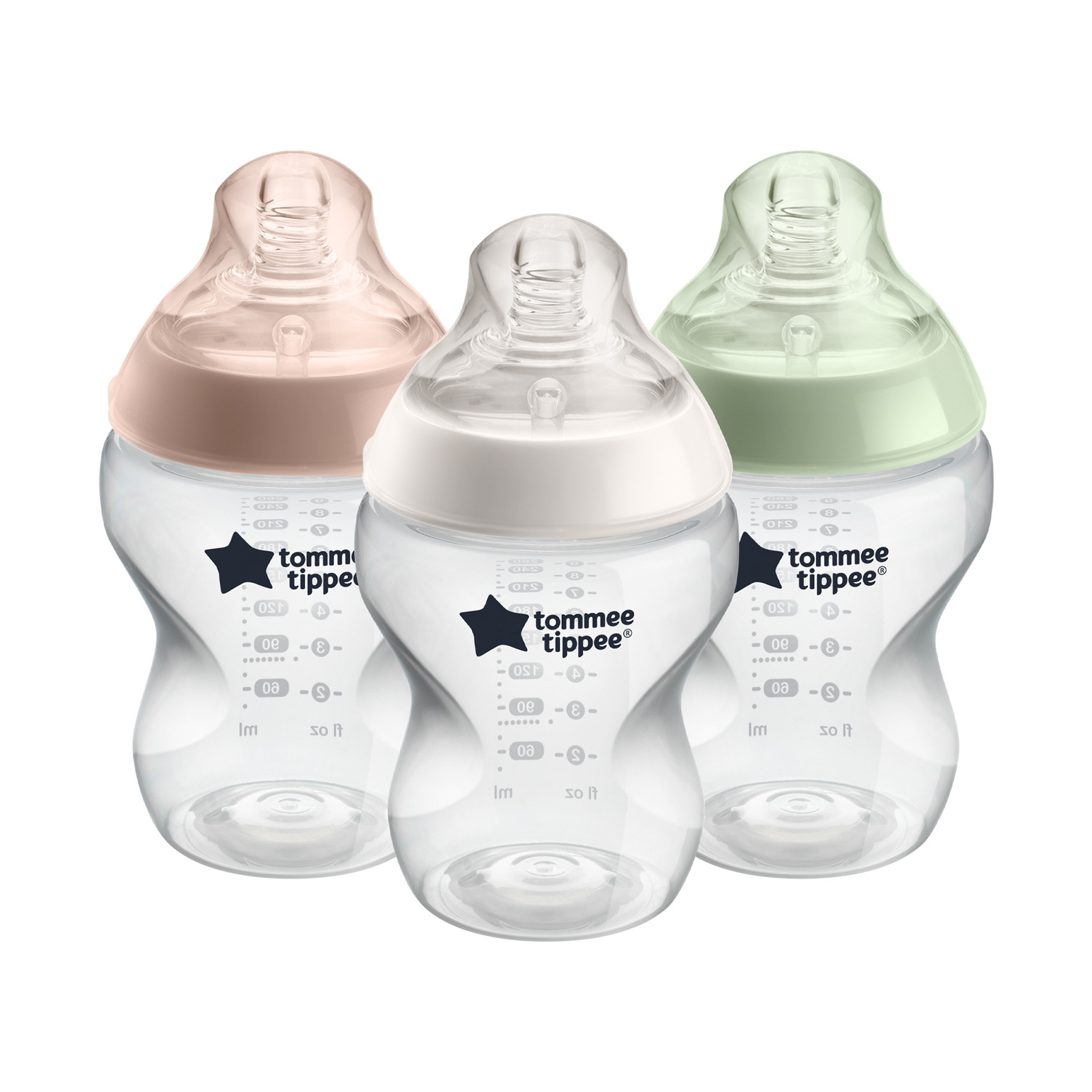 TOMMEE TIPPEE Set kojeneckých lahví,  260 ml, různé barvy, 3ks