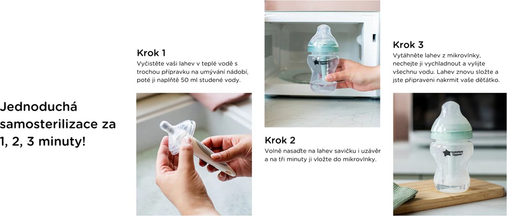 TOMMEE TIPPEE Set kojeneckých lahví advanced ANTI-COLIC, 260 ml, 3ks