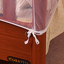 CLIPPASAFE Síť proti hmyzu na postýlku 135x67x67cm, White