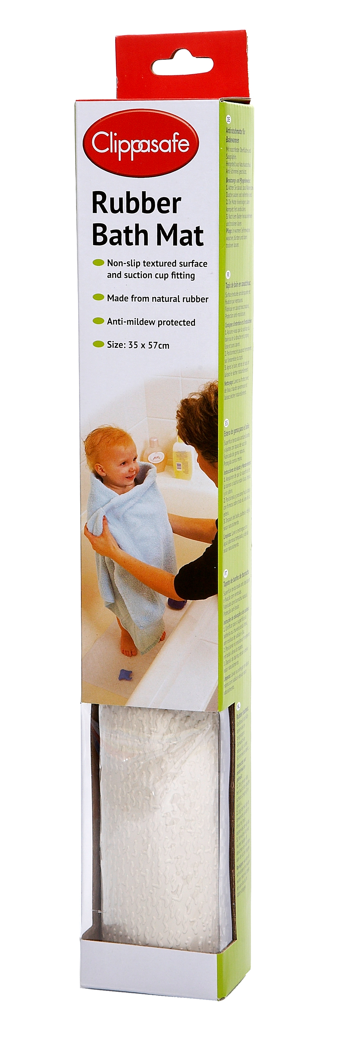 CLIPPASAFE Podložka do vany protiskluzová