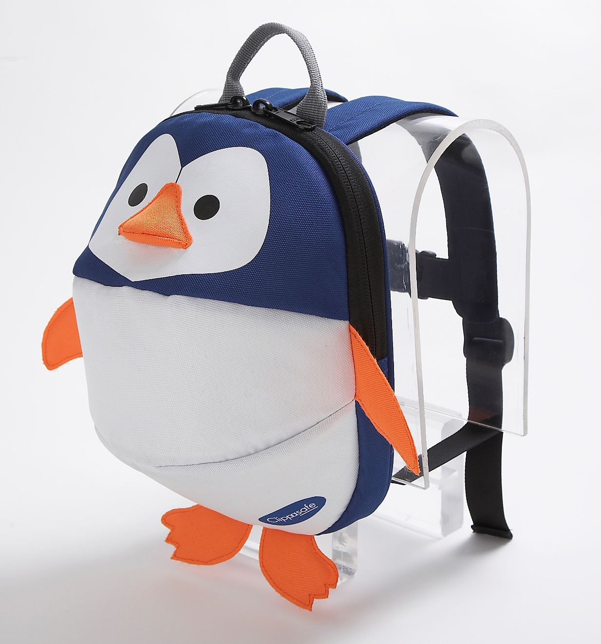 CLIPPASAFE Baťůžek s odnímatelným vodítkem, Penguin