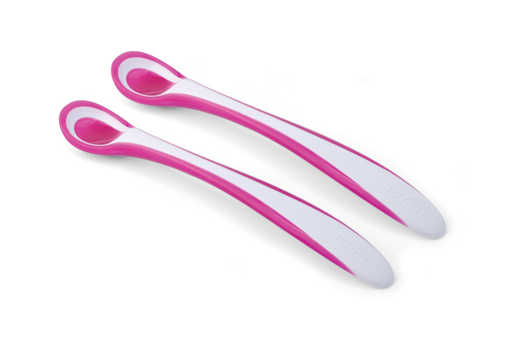 NUVITA Set 2ks termosenzitivních lžiček, Pink