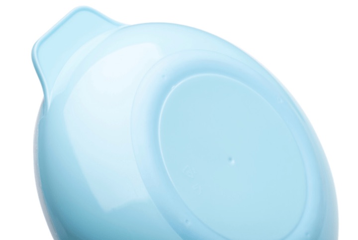 NUVITA Set termotalířku s silikonovou lžičkou a hrnečkem, Pastel blue