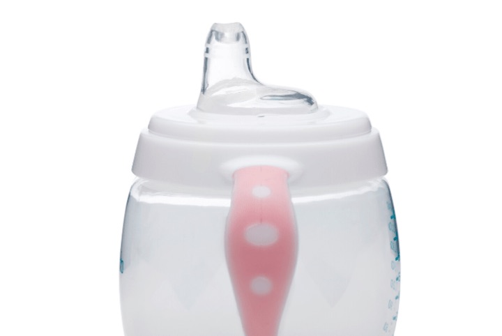 NUVITA Set termotalířku s silikonovou lžičkou a hrnečkem, Pastel pink