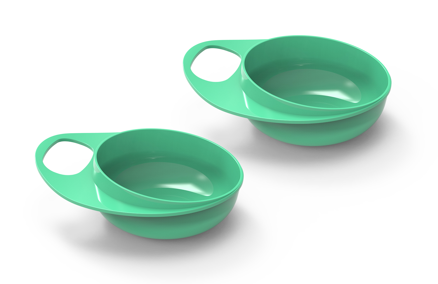NUVITA Plastové misky 2ks, Pastel green
