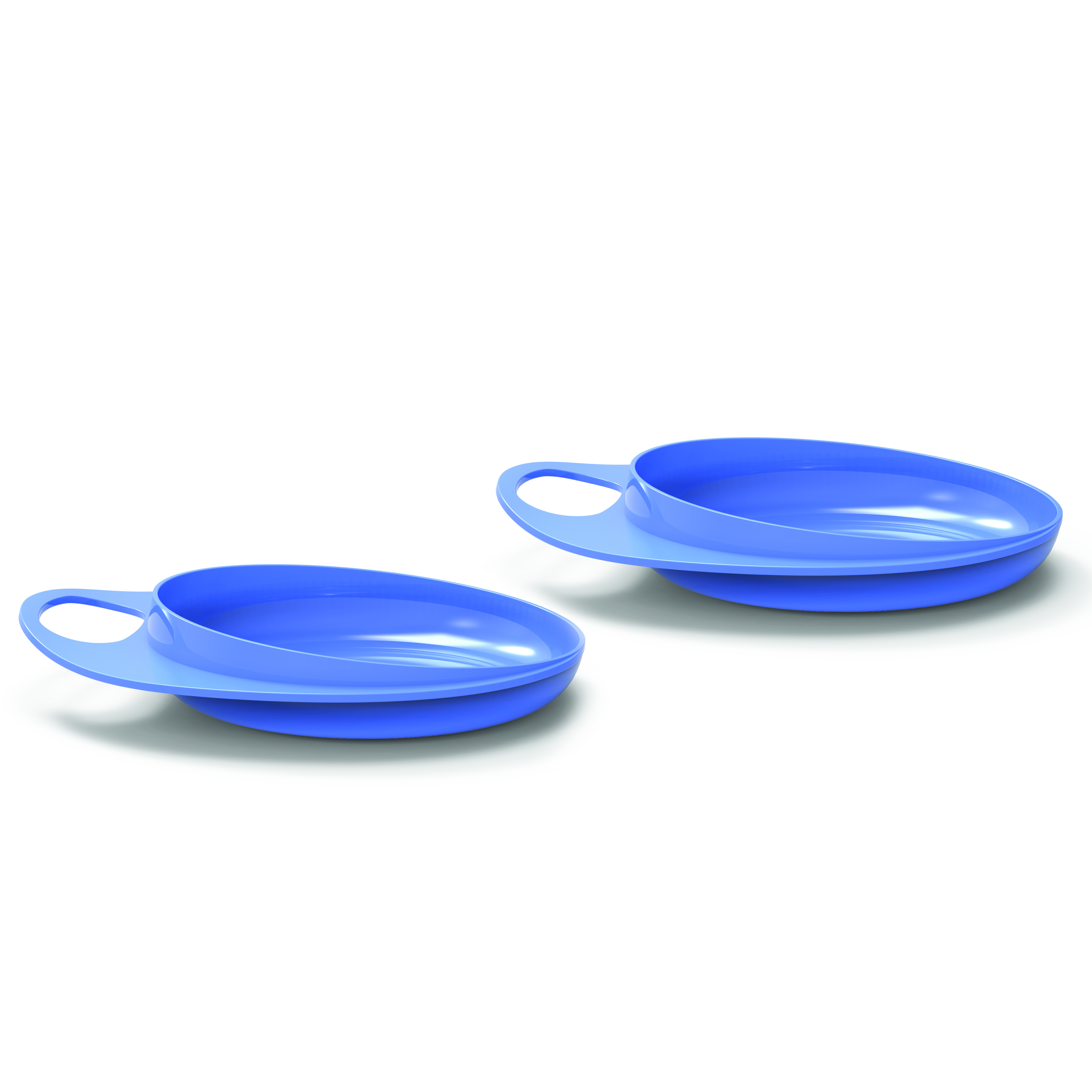 NUVITA Talíře se zvýšeným okrajem 2ks, Pastel blue