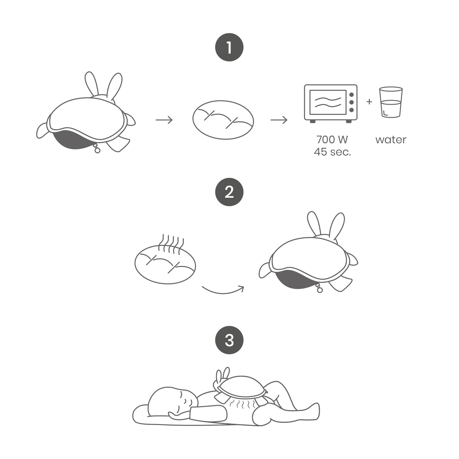 DOOMOO Doomoo Snoogy nahřívací králíček, Col.SY20