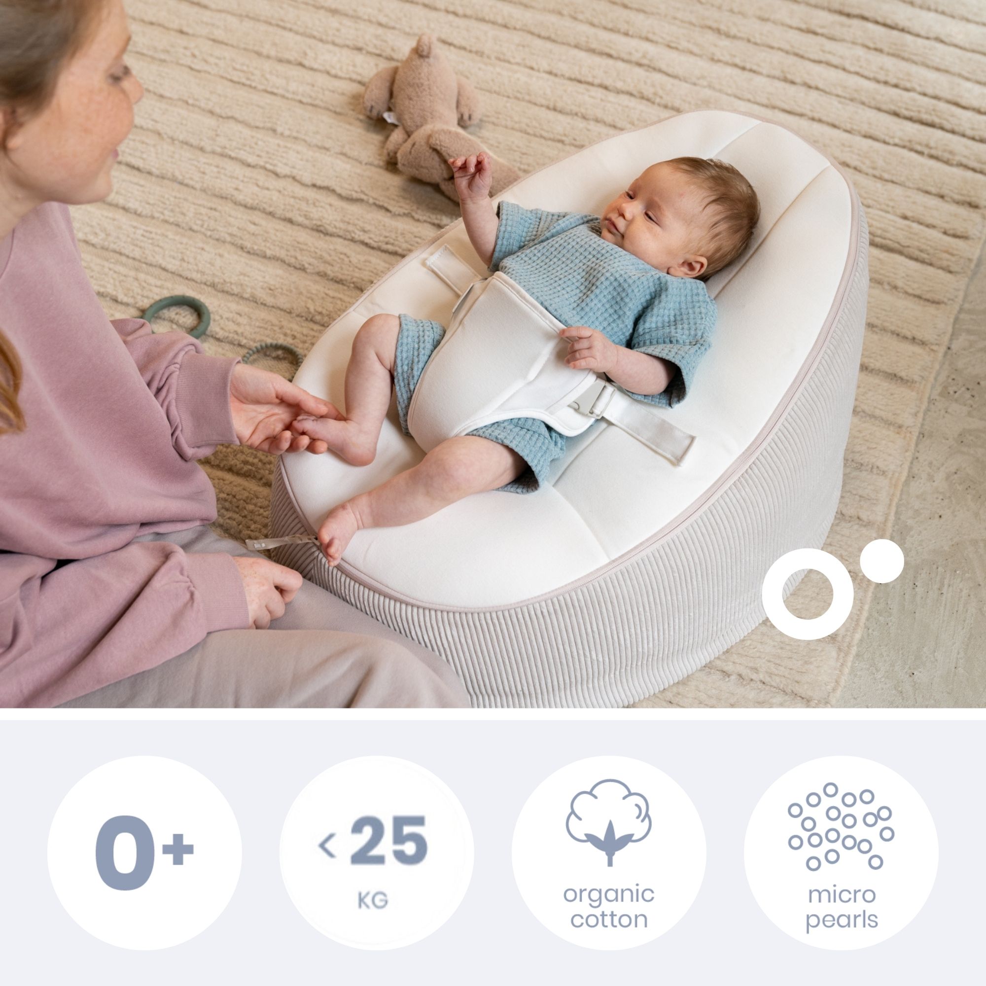DOOMOO Doomoo Seat & Grow rostoucí sedací vak, Sand
