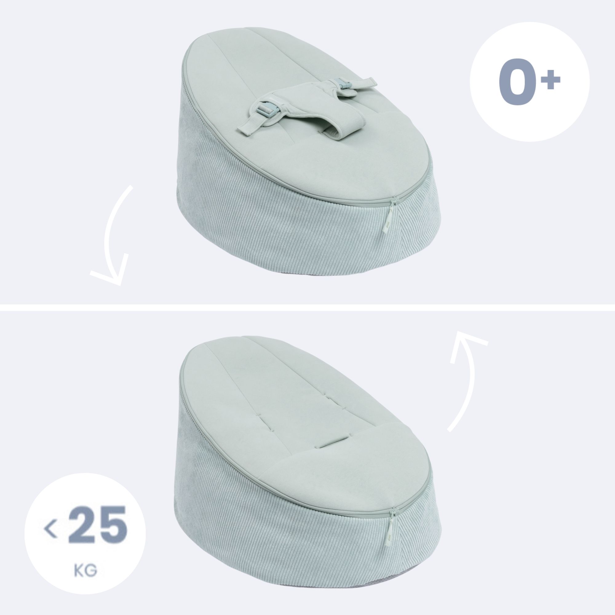DOOMOO Doomoo Seat & Grow rostoucí sedací vak, Green