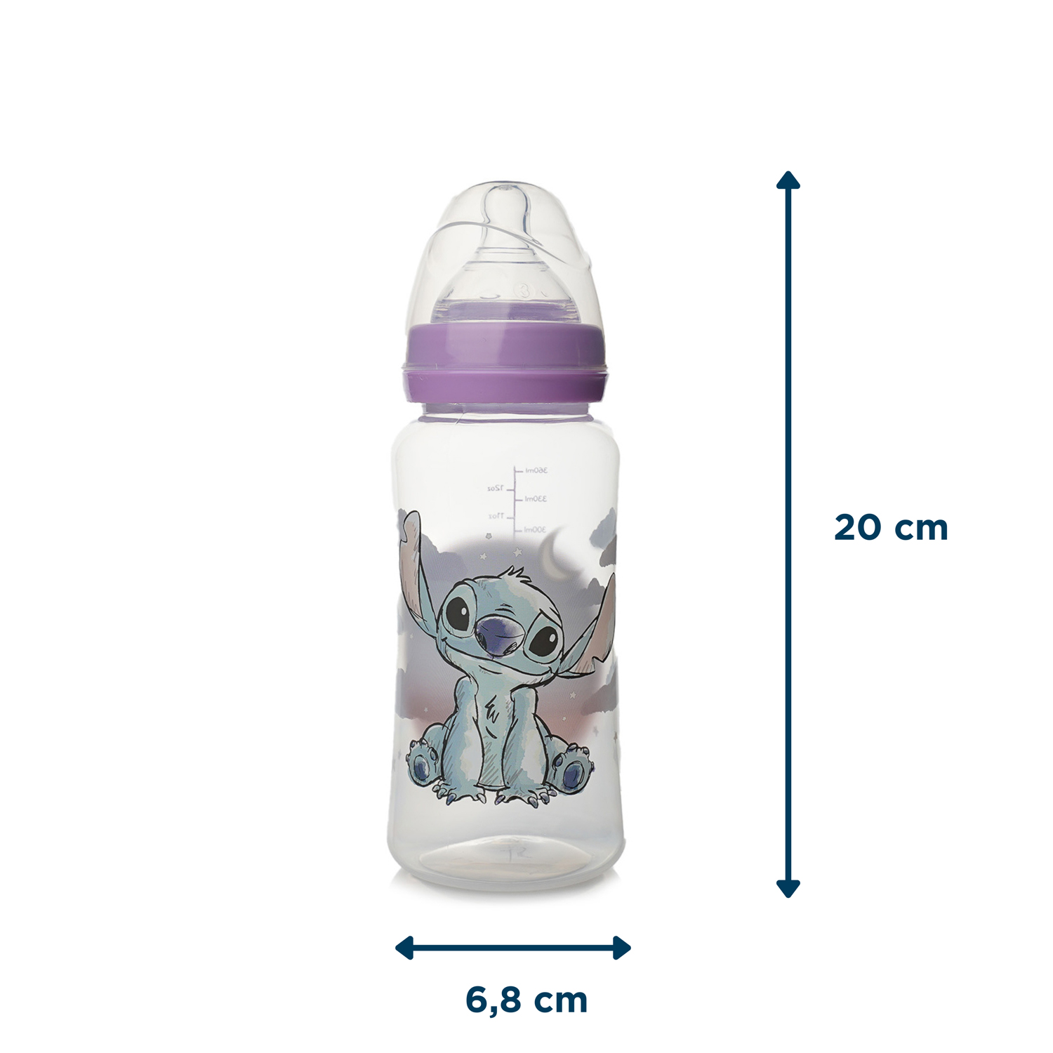 THERMOBABY Dětská láhev antikoliková 360 ml, LILO & STITCH