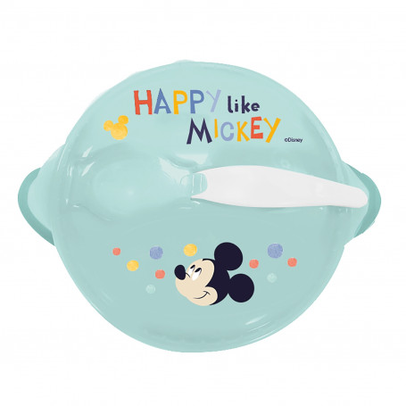 THERMOBABY Miska s přísavkou a víčkem, Mickey