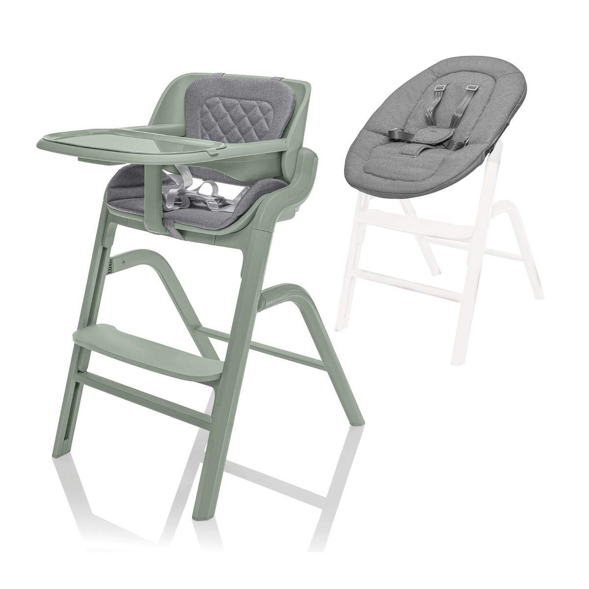 Set židlička Inspira + novorozenecký set, Pistacio Green