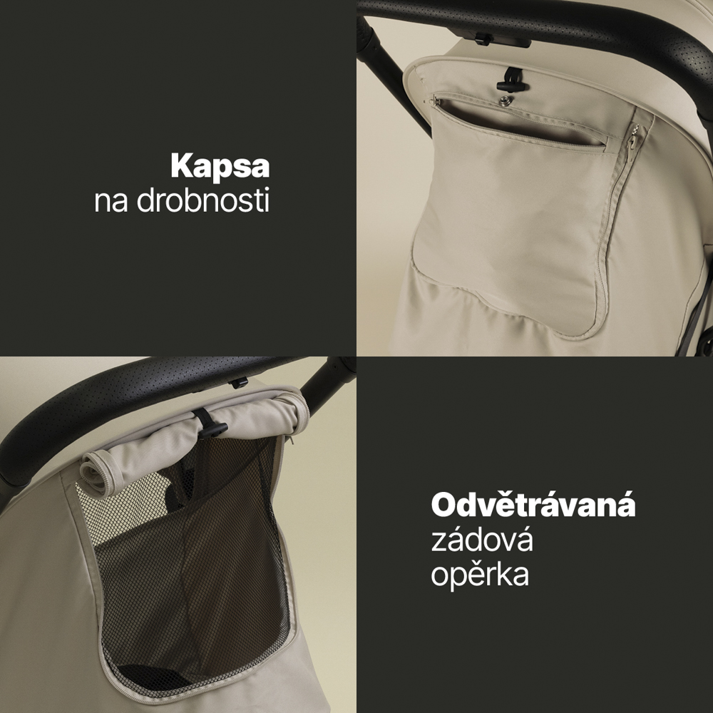 Sportovní kočárek Jet, Latte Beige