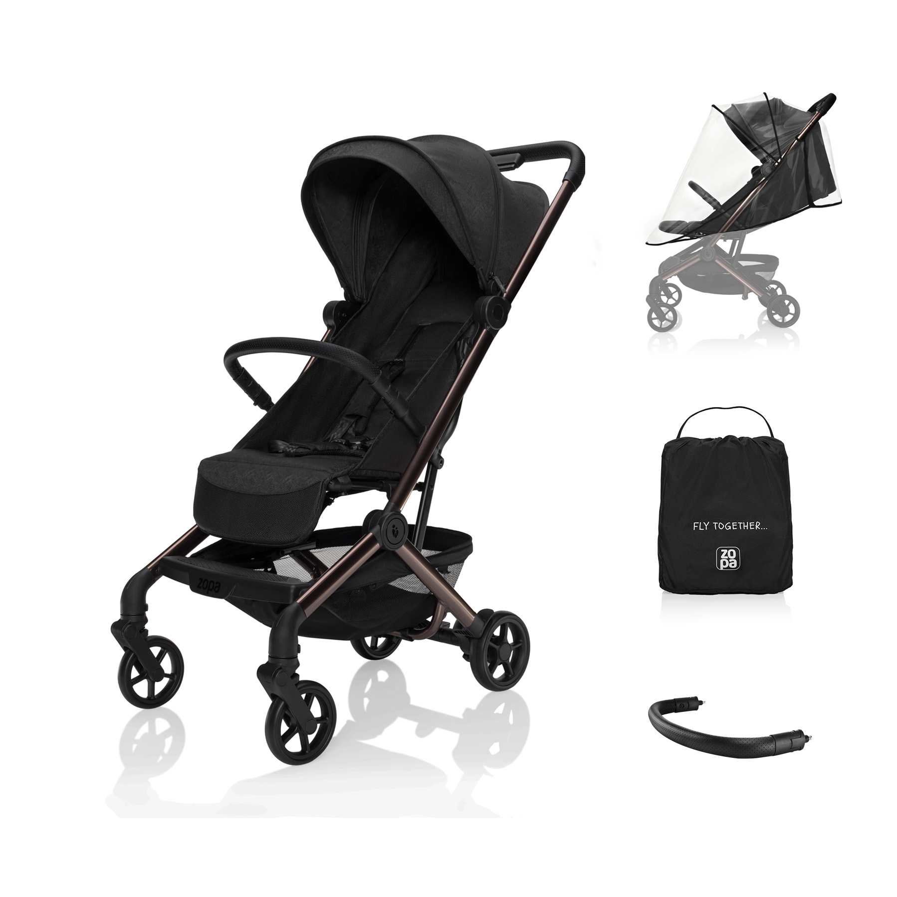 Sportovní kočárek Jet, Quartz Black