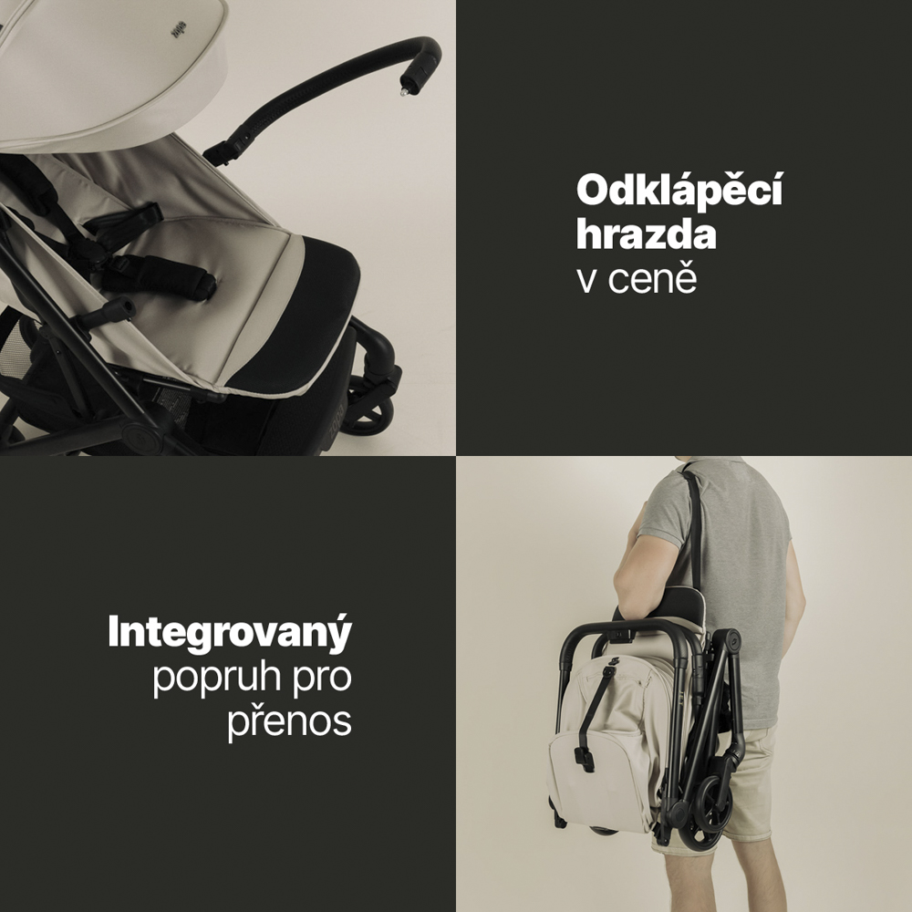 Zopa Sportovní kočárek Jet, Ivory Beige