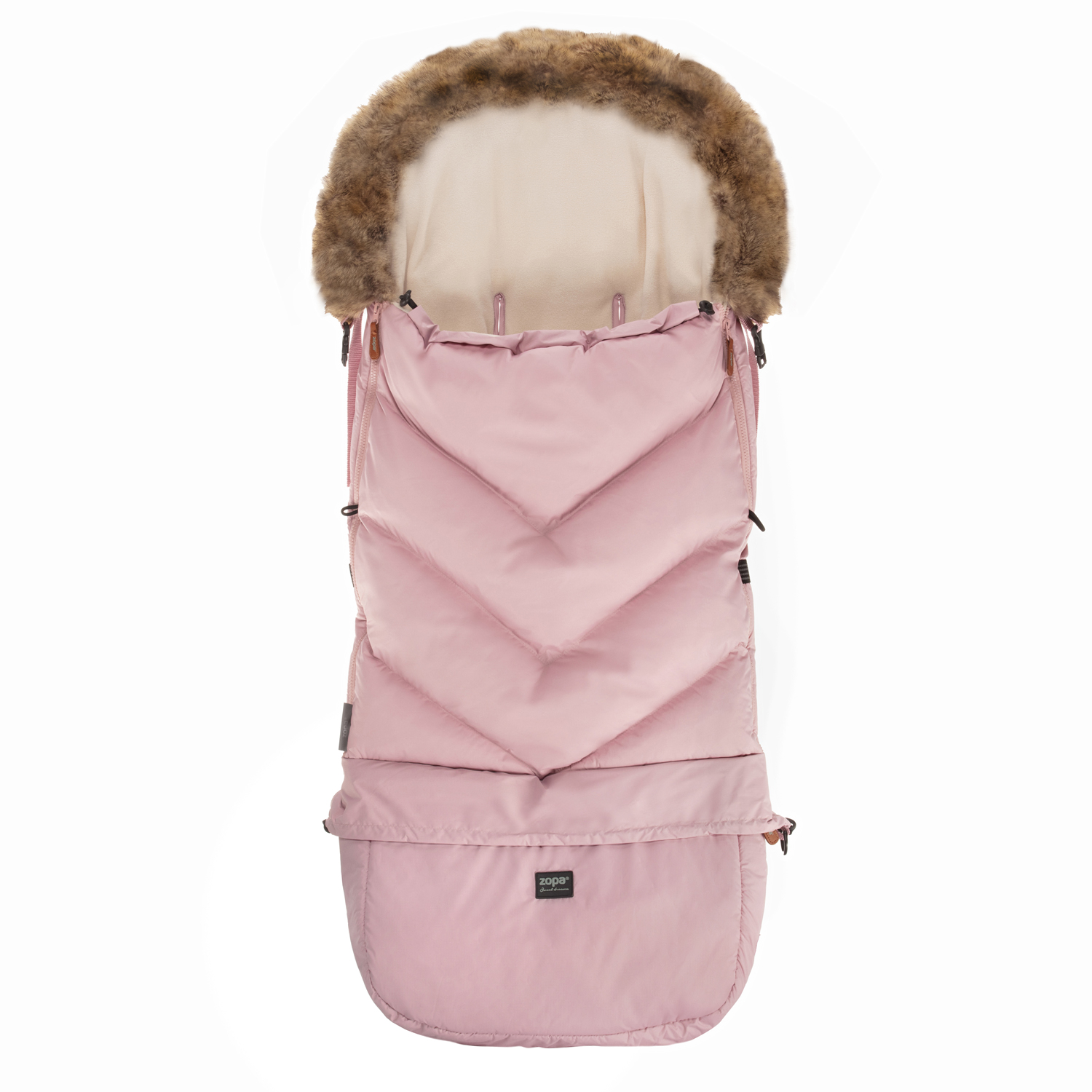 ZOPA Zimní fusak Fluffy Combi, Old Pink