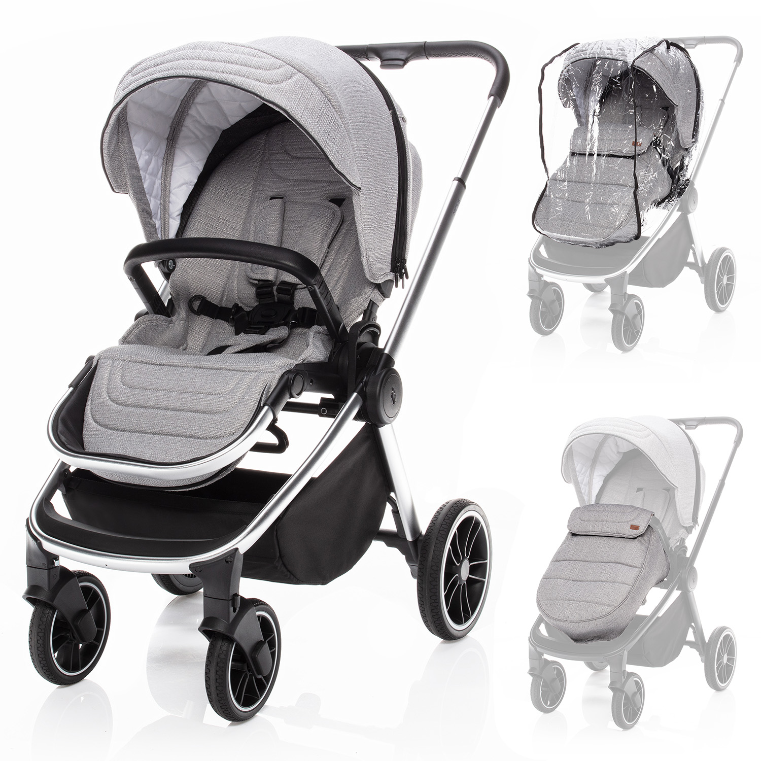 Zopa Sportovní kočárek Move, Silver Grey/Silver