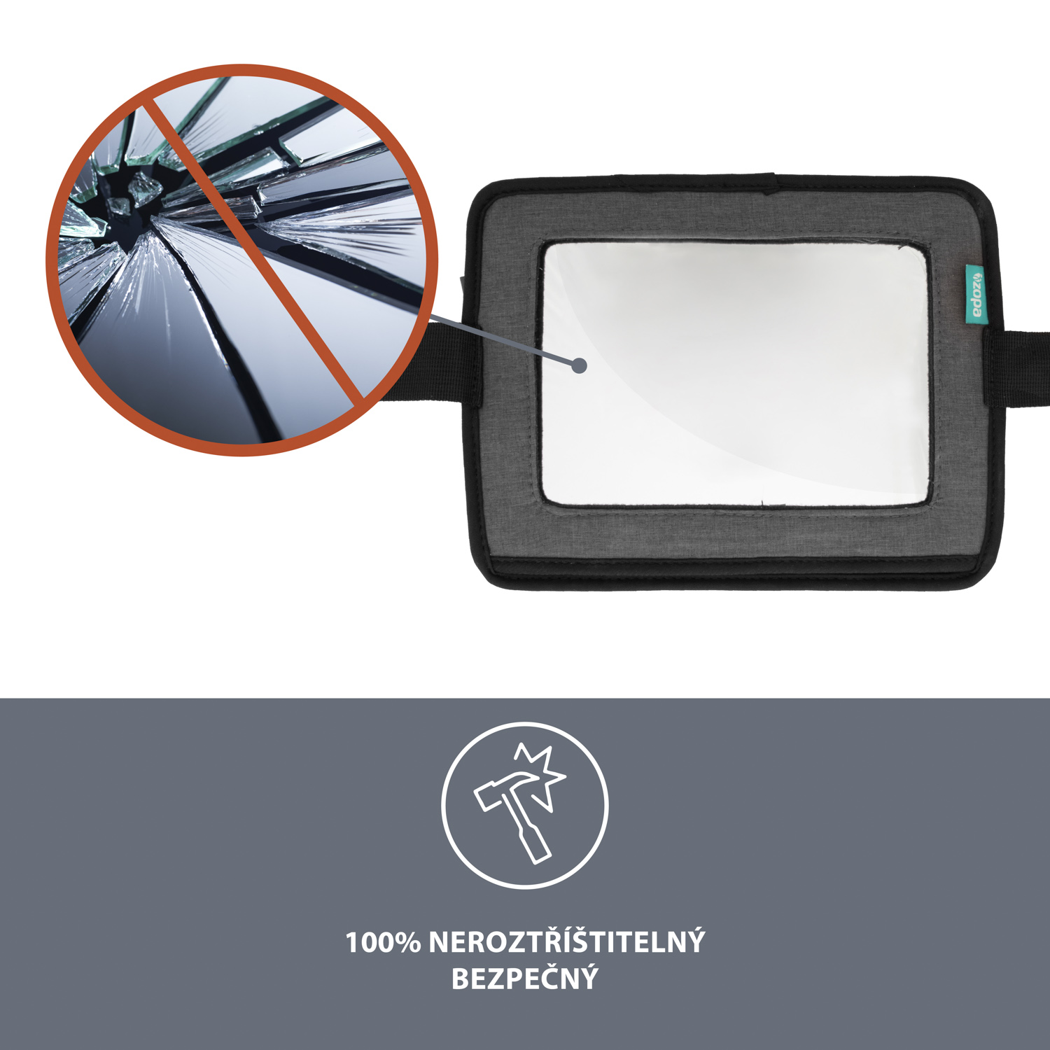 ZOPA 2 v 1 zpětné zrcátko a držák na tablet