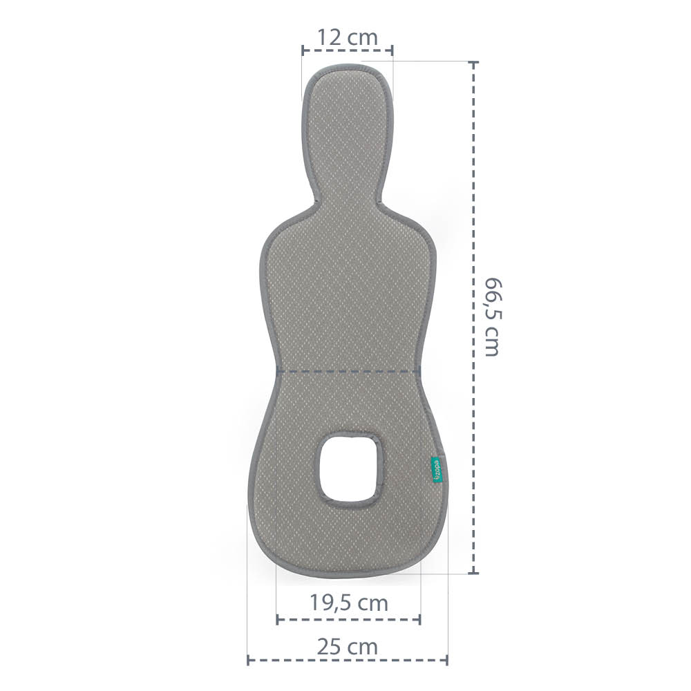 ZOPA Prodyšná podložka do autosedačky Breeze sk. 0+, Maory Grey
