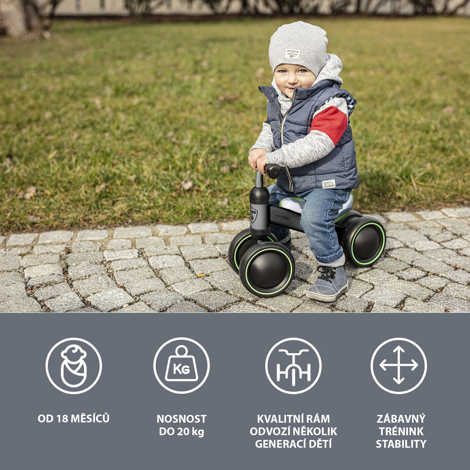 ZOPA Odrážedlo Zooter, Mint