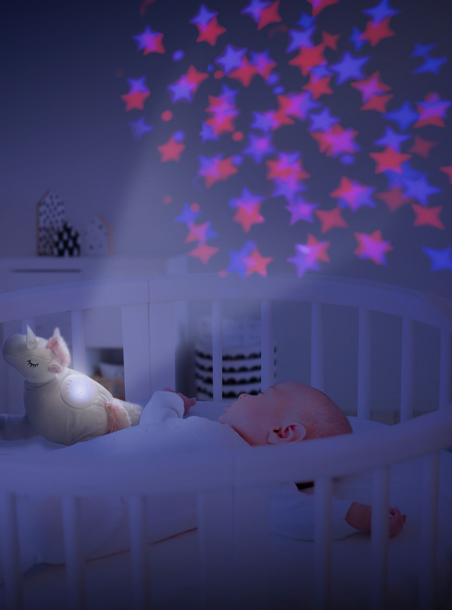 ZOPA Plyšová hračka Jednorožec s projektorem