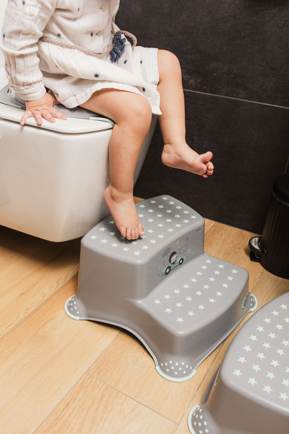 ZOPA Dvojstupínek k WC/umyvadlu "Racer", Grey/Mint